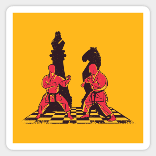 MARTIAL ARTIST CHESS PIECES Sticker